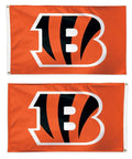 Cincinnati Bengals 2 Sided Orange 3x5 Flag