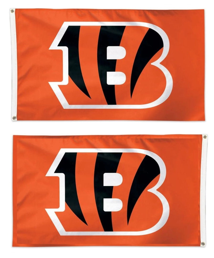 Cincinnati Bengals 2 Sided Orange 3x5 Flag