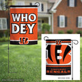 Cincinnati Bengals Garden Flag 2 Sided Who Dey Slogan