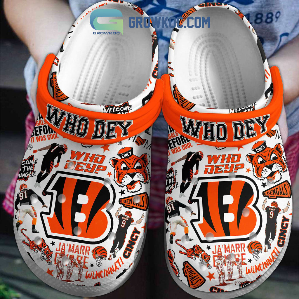 Cincinnati Bengals NFL Who Dey Clogs Crocs