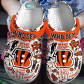 Cincinnati Bengals NFL Who Dey Clogs Crocs