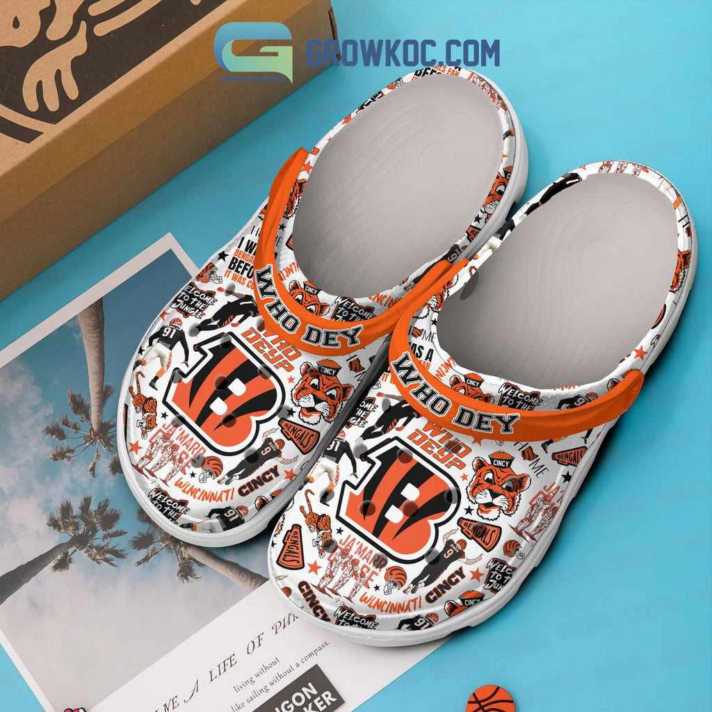 Cincinnati Bengals NFL Who Dey Clogs Crocs