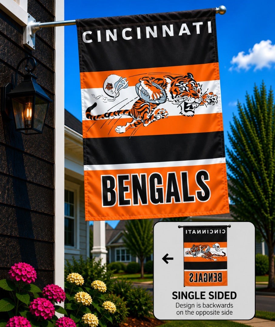 Cincinnati Bengals Throwback Logo Banner