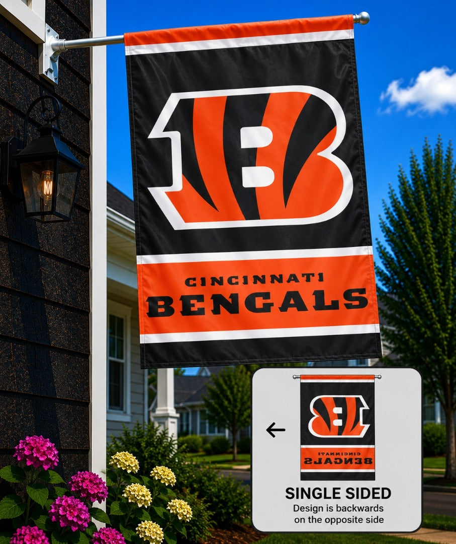 Cincinnati Bengals Vertical Banner House Flag