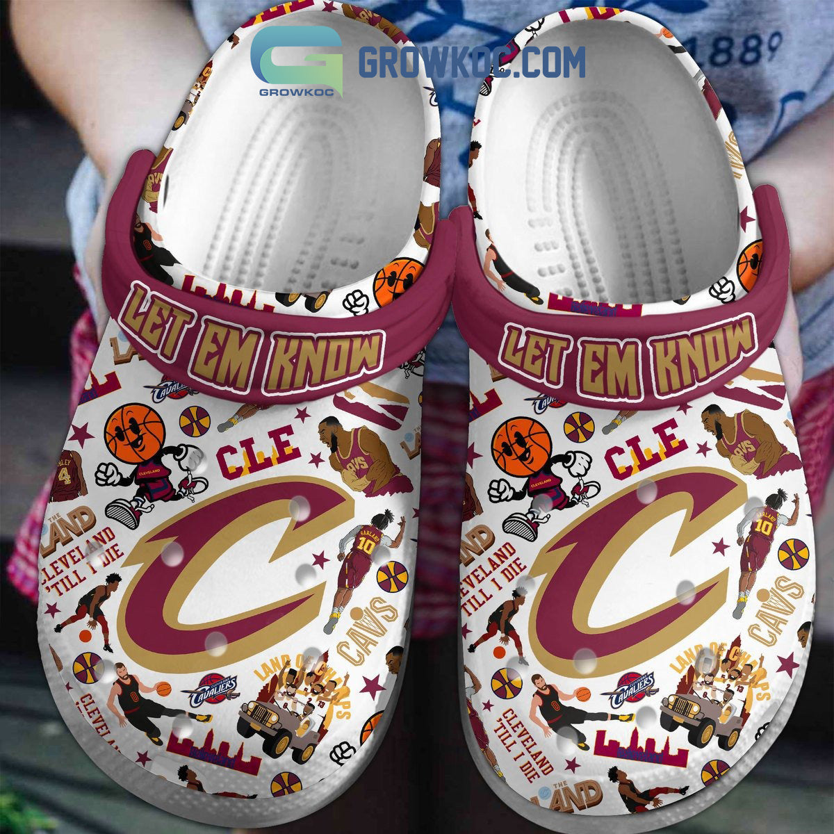 Cleveland Cavaliers Let Em Know Clogs Crocs