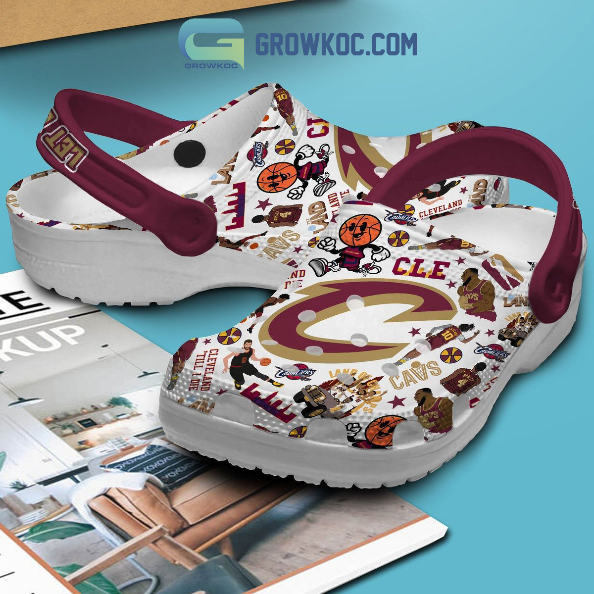 Cleveland Cavaliers Let Em Know Clogs Crocs