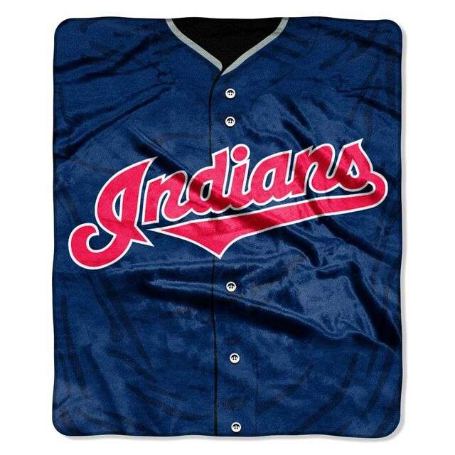 Cleveland Indians Throw Blanket 50×60 Jersey Design