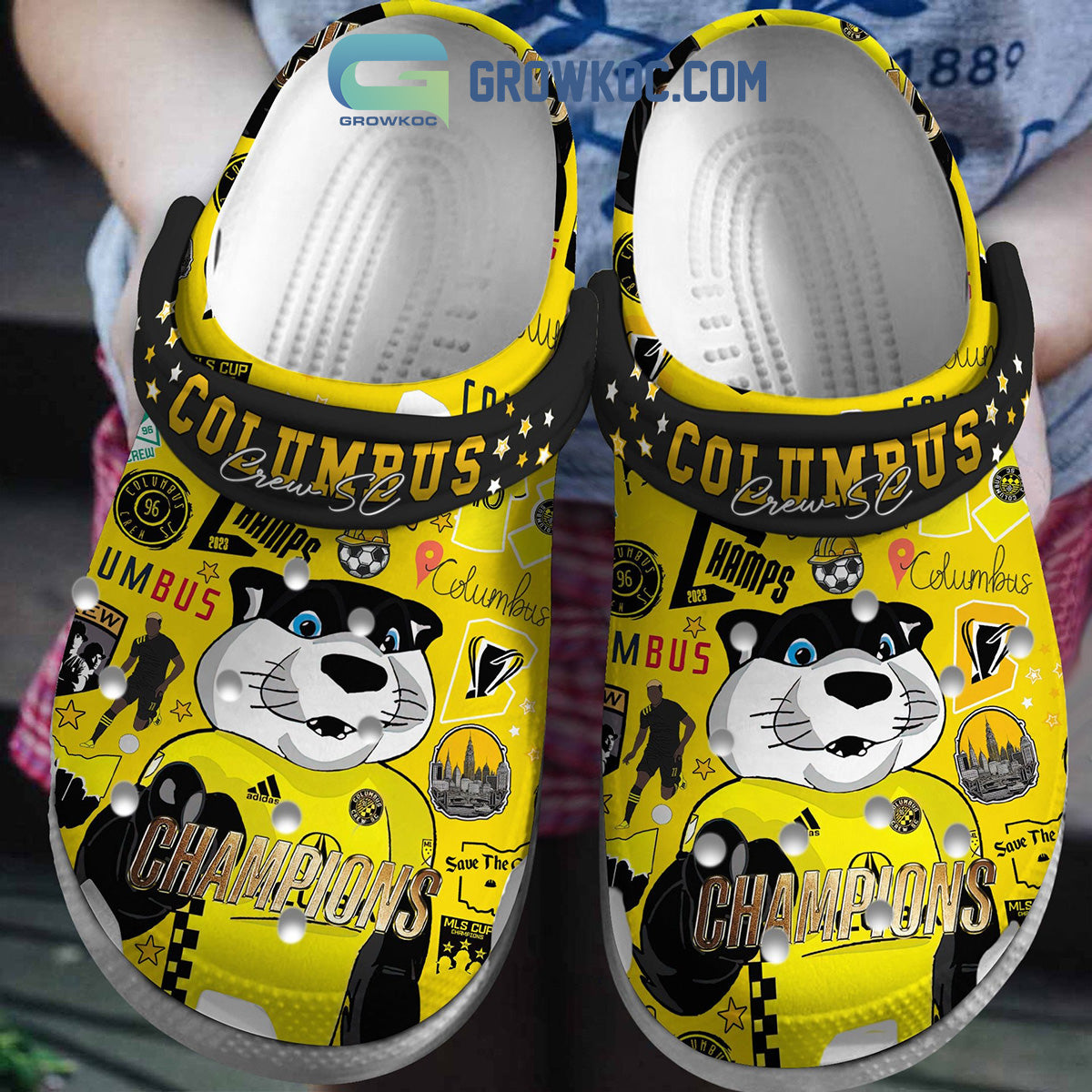 Columbus Crew S.C Soccer Champions Crocs Clogs