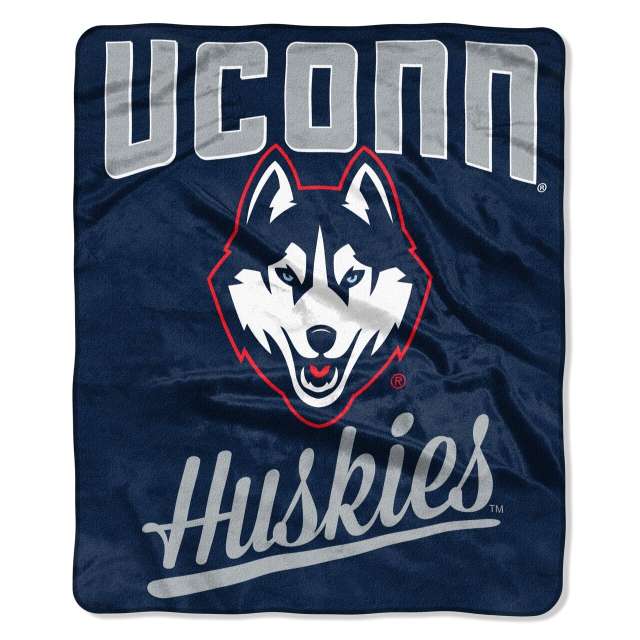 Connecticut Huskies Throw Blanket 50×60 Alumni Design