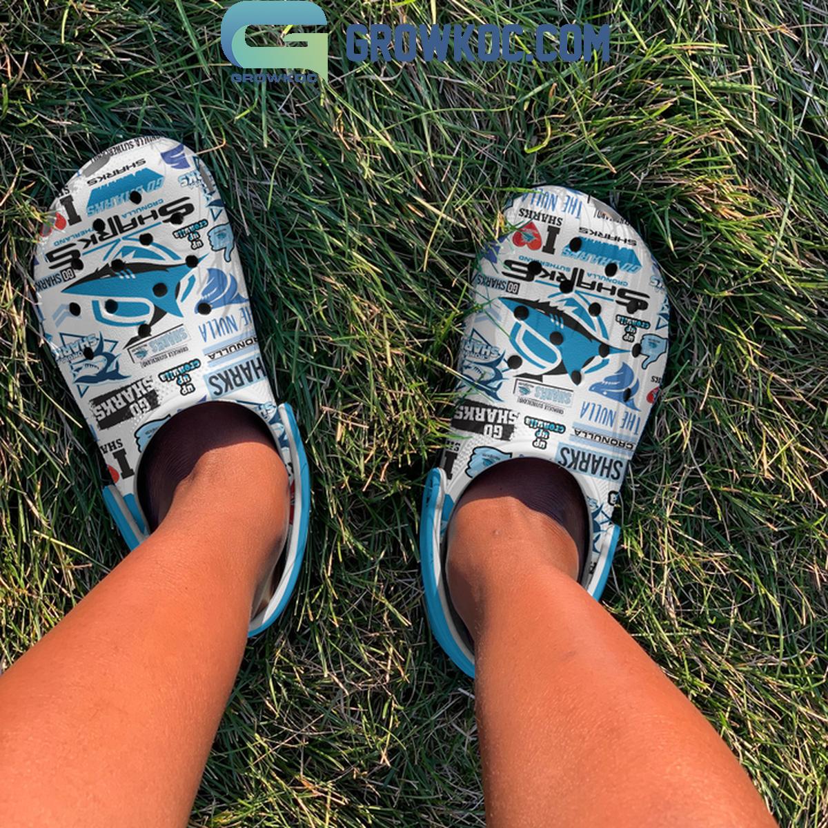 Cronulla Sutherland Sharks Rugby Cronulla Army Crocs Clogs