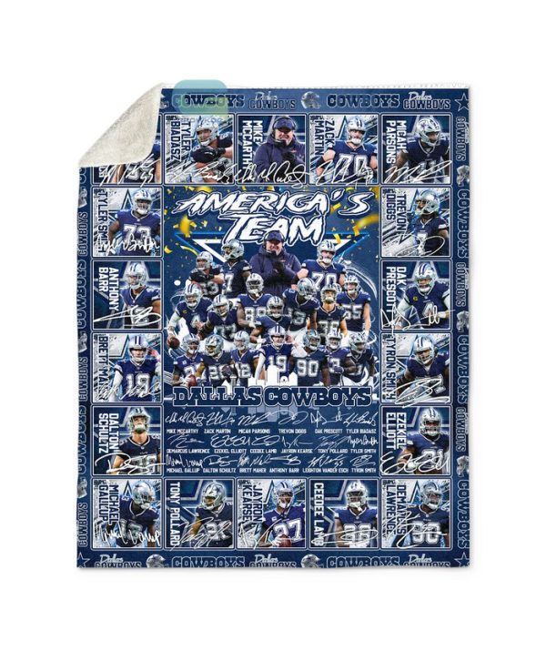 Dallas Cowboys NFL America's Team Fleece Blanket Quilt