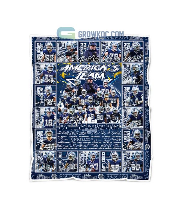 Dallas Cowboys NFL America's Team Fleece Blanket Quilt