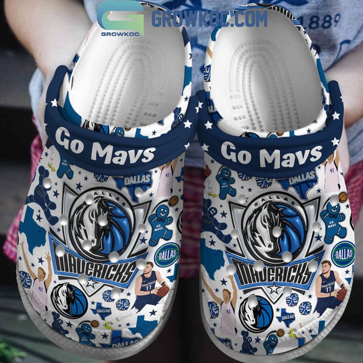 Dallas Mavericks Go Mavs Fan Love Crocs Clogs