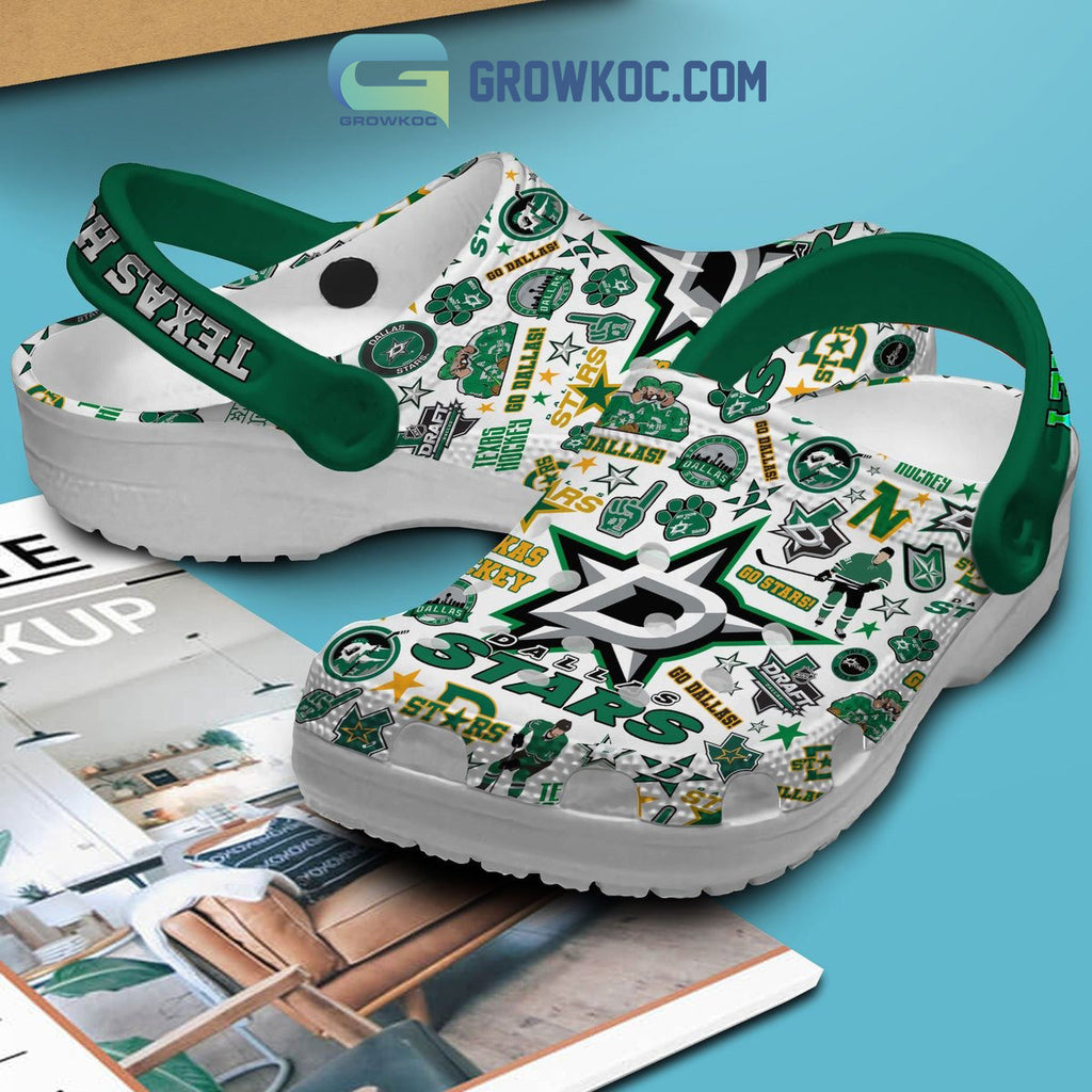 Dallas Stars Texas Hockey Clogs Crocs