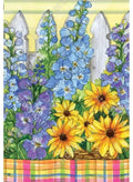 Delphiniums Aplenty Flag Vertical Standard House Banner