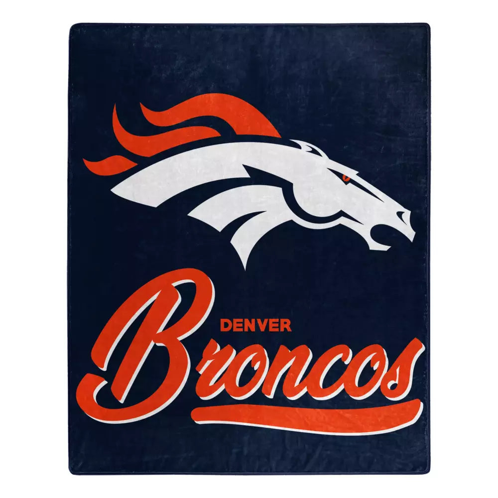 Denver Broncos Throw Blanket 60×80