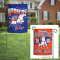Denver Broncos Maximus Double-Sided Garden Flag 12.5 x 18 Inches