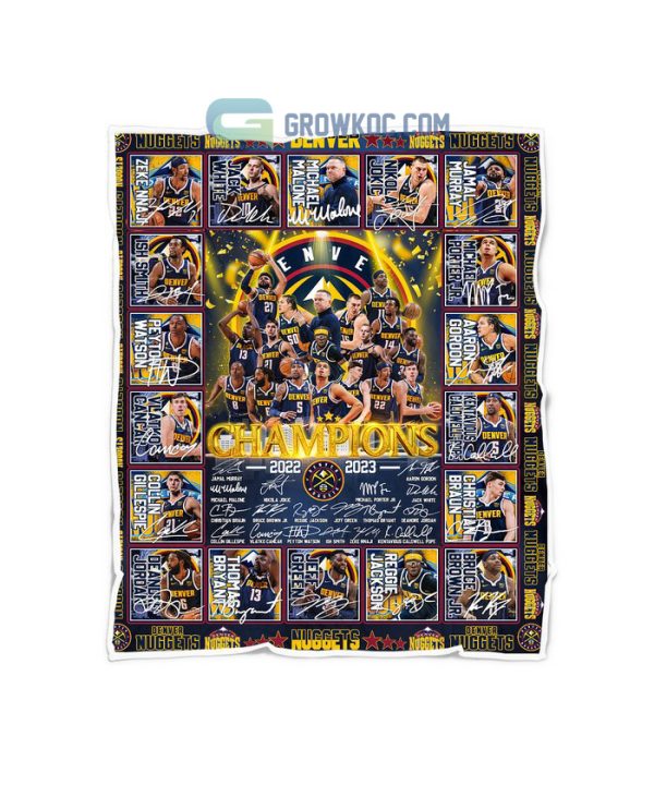 Denver Nuggets NBA Final Champions The First Time Fleece Blanket Quilt