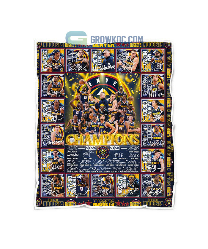 Denver Nuggets NBA Final Champions The First Time Fleece Blanket Quilt