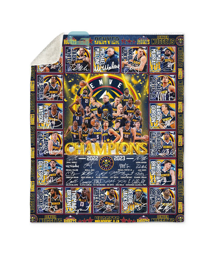 Denver Nuggets NBA Final Champions The First Time Fleece Blanket Quilt
