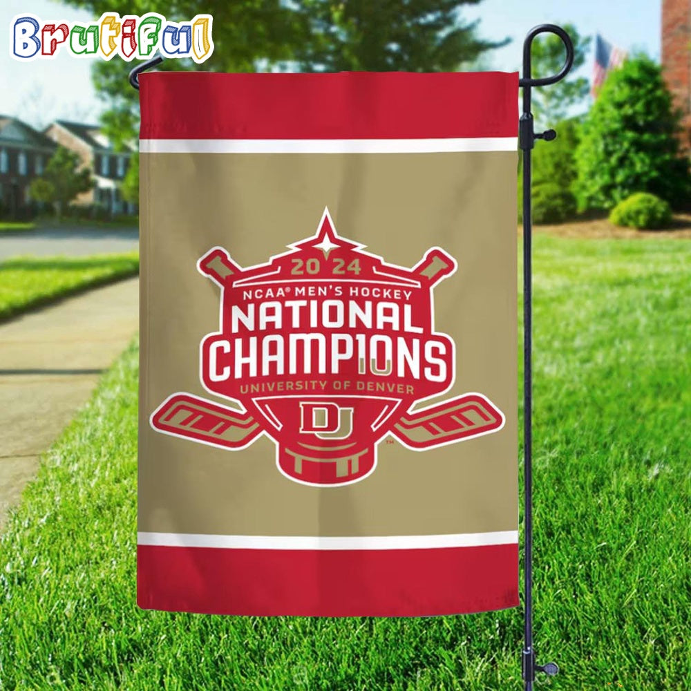 Denver Pioneers 2024 NCAA Men's Ice Hockey National Champions Garden Flag