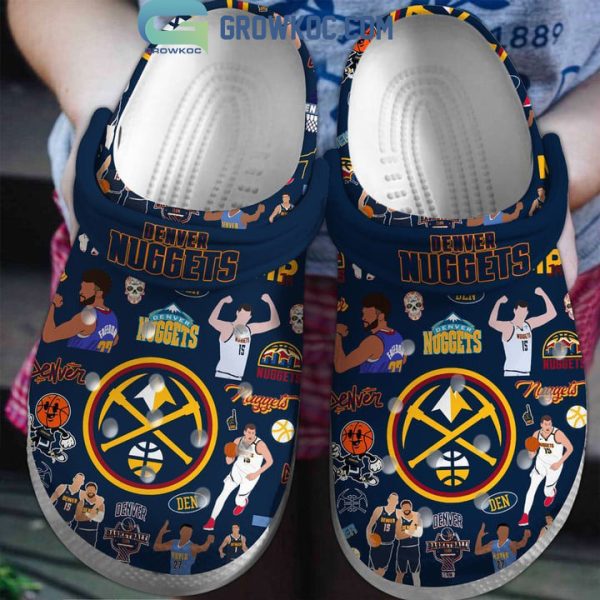 Denver Nuggets NBA Champions Blue Design Crocs