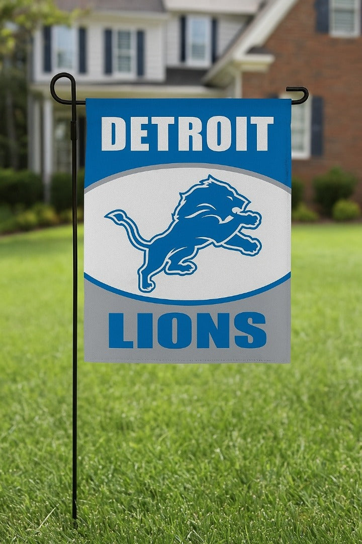Detroit Lions 2 Sided NFL Garden Flag