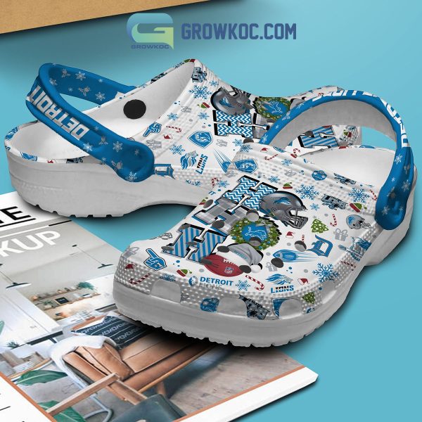 Detroit Lions Ho Ho Ho Christmas Clogs Crocs