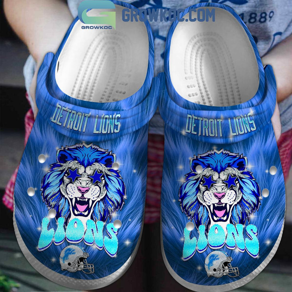 Detroit Lions Restore The Roar Of Roary Football Crocs Clogs