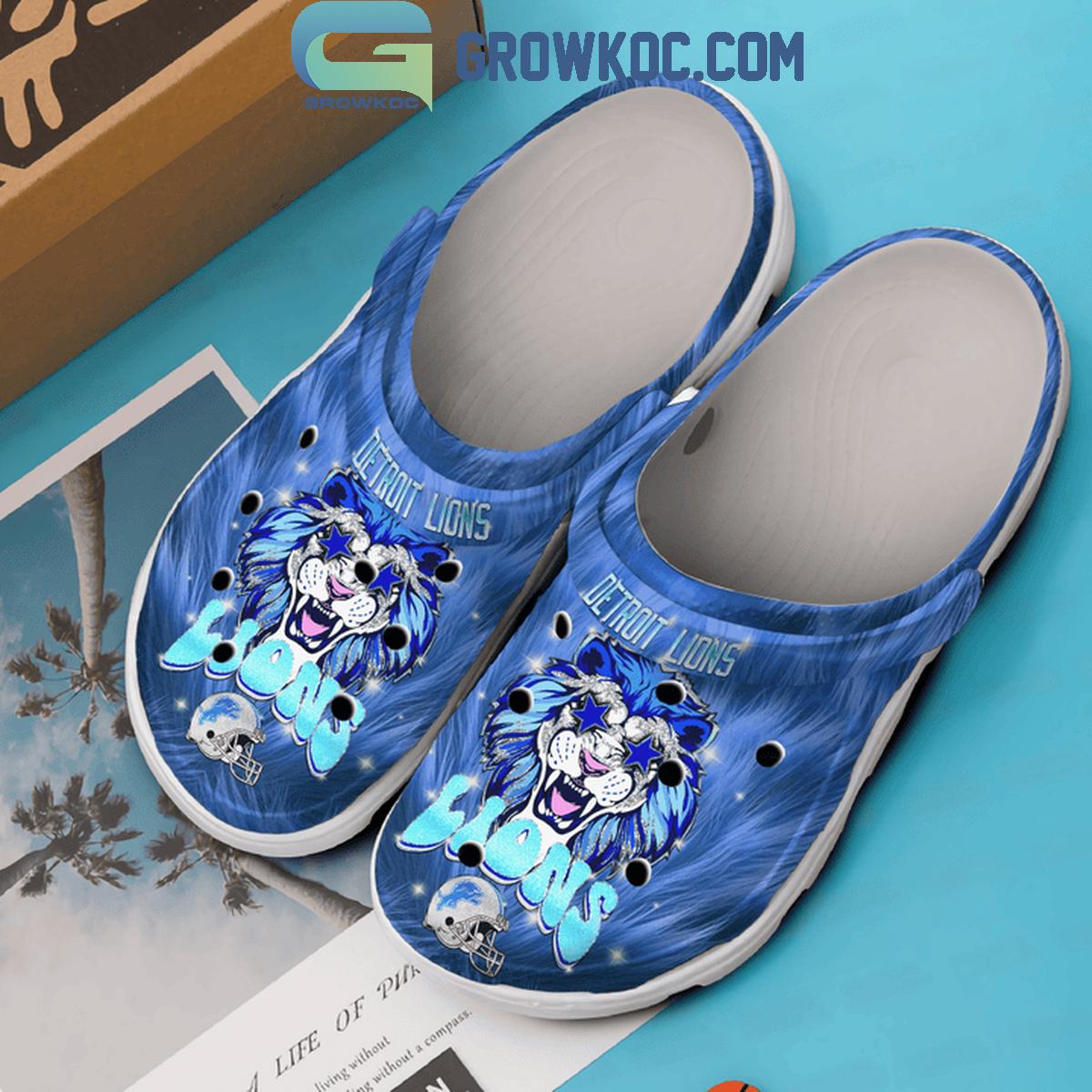Detroit Lions Restore The Roar Of Roary Football Crocs Clogs