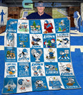 Detroit Lions Snoopy Lions Make Me Drink Proud Fleece Blanket Quilt
