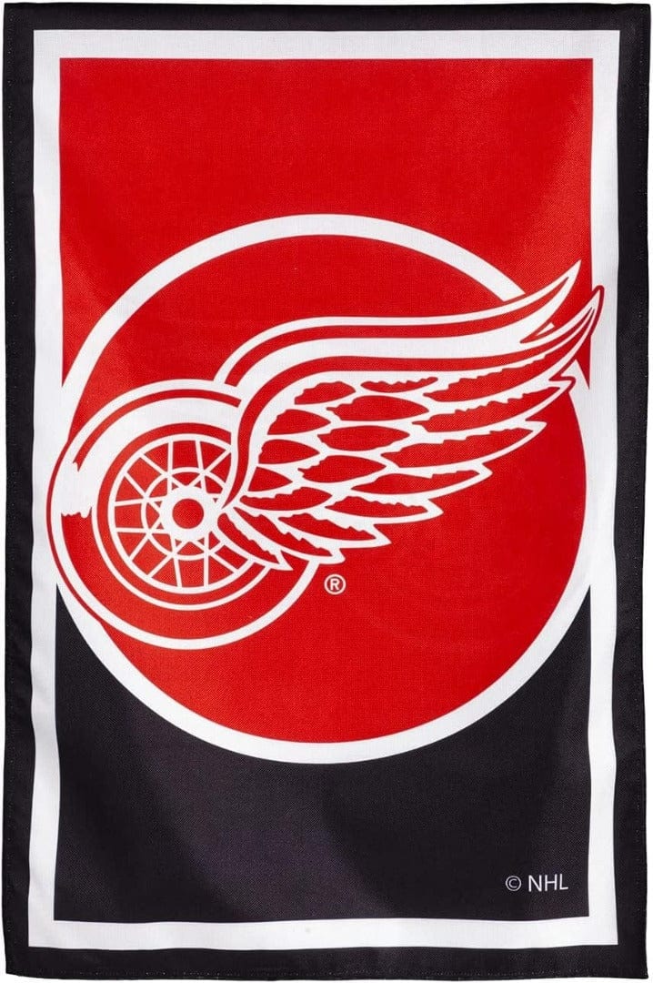 Detroit Red Wings Banner 2 Sided Burlap House Flag