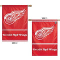 Detroit Red Wings Flag 2 Sided House Banner Double Logo