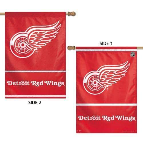 Detroit Red Wings Flag 2 Sided House Banner Double Logo