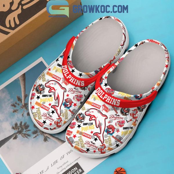 Dolphins Rugby Simply The Phins Summer Time Crocs Clogs