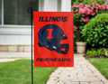 Illinois Football Double Sided Garden Flag