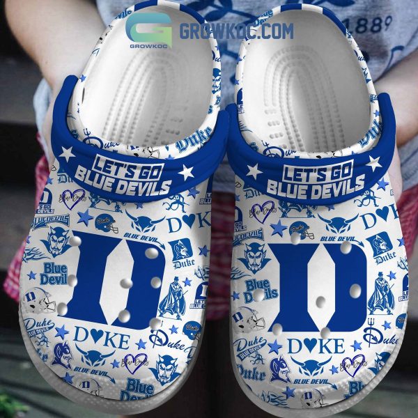 Duke Blue Devil NCAA Let's Go Clogs Crocs