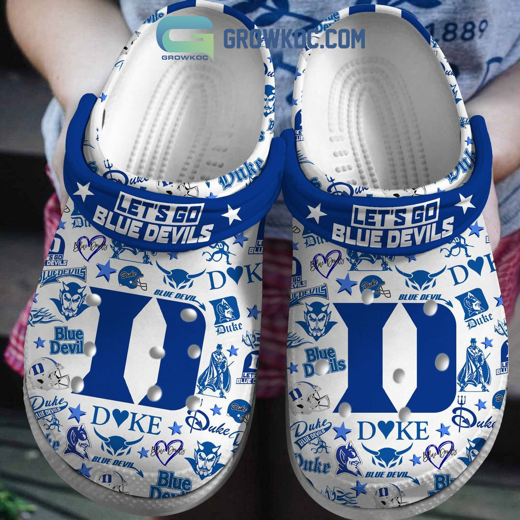 Duke Blue Devil NCAA Let's Go Clogs Crocs