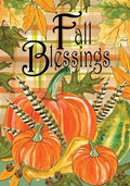 Fall Blessings Flag 2 Sided House Banner
