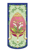 Floral Faberge Egg Long Easter Garden Flag