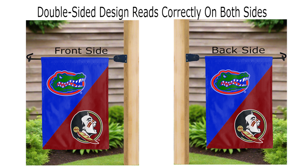 University of Florida - Florida State University House Divided Garden Flag