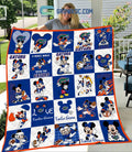 Florida Gators NCAA Mickey Disney Fleece Blanket Quilt