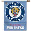 Florida Panthers Banner Logo on Blue House Flag