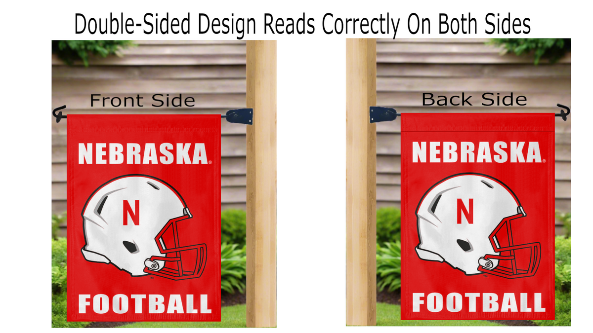 University of Nebraska - Football Double Sided Garden Flag