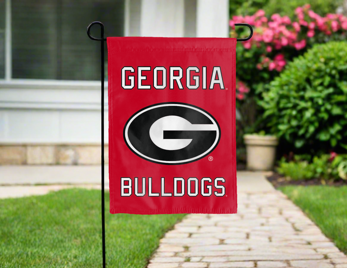 13x18 Georgia Bulldogs Double Sided Garden Flag