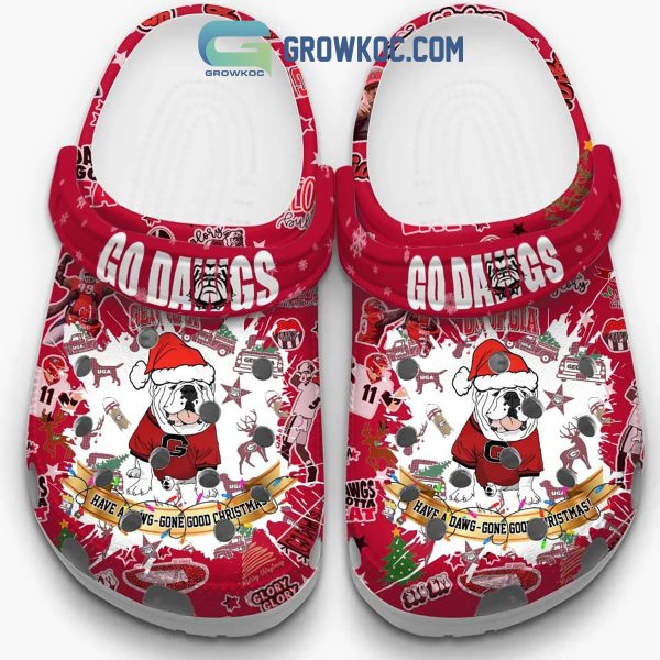 Georgia Bulldogs Go Dawgs Have A Dawg Gone Good Christmas Clogs Crocs