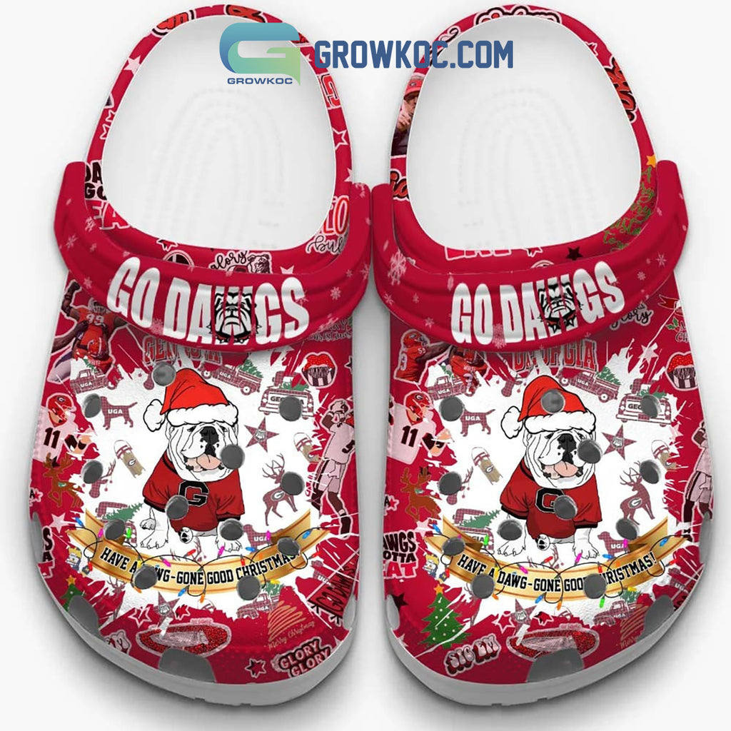 Georgia Bulldogs Go Dawgs Have A Dawg Gone Good Christmas Clogs Crocs