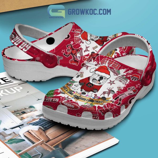 Georgia Bulldogs Go Dawgs Have A Dawg Gone Good Christmas Clogs Crocs