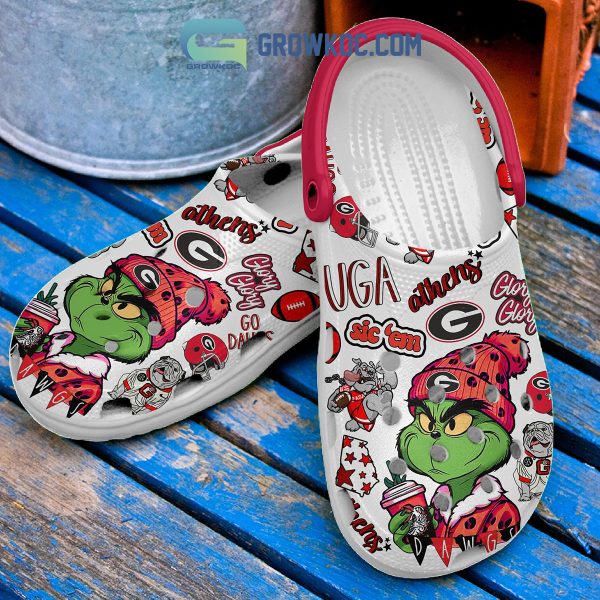 Georgia Bulldogs Grinch Drink Starbucks Christmas Crocs Clogs