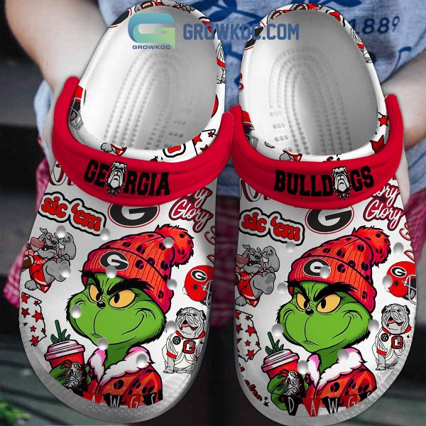 Georgia Bulldogs Grinch Drink Starbucks Christmas Crocs Clogs